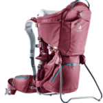 Red framed backpack was part of a baby carrier recall